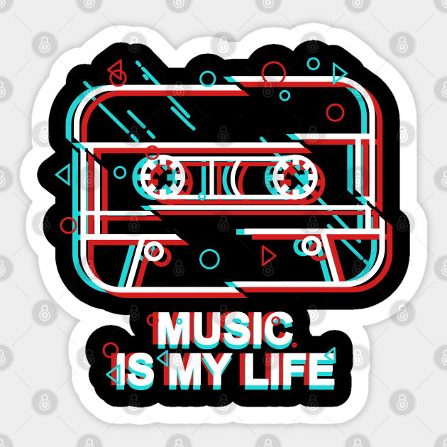 Music is my life record Sticker by Space wolrd